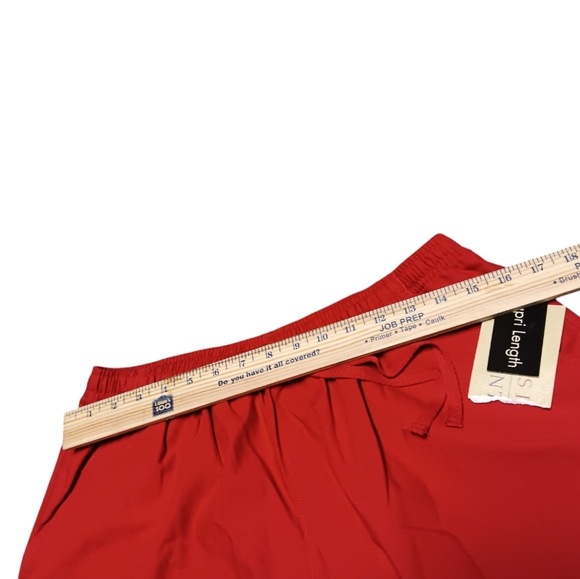 CLASSIC ELEMENTS WOMEN'S SIZE 14-16 RED CAPRIS WITH ELASTIC AND DRAWSTRING WAIST - Picture 4 of 6